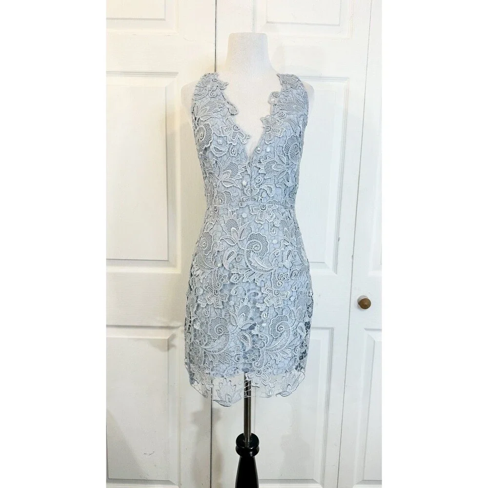 Free People Margot Floral Lace Mini Dress